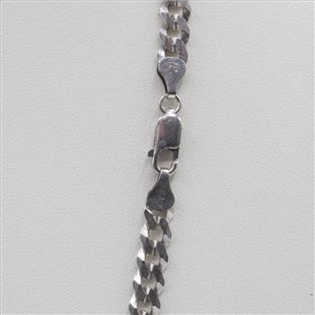 Sterling Silver Curb Chain Necklace