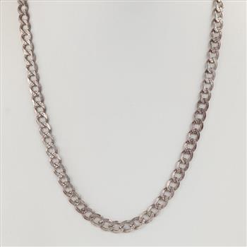 Sterling Silver Curb Link Necklace