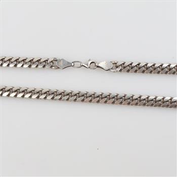 Sterling Silver Curb Link Necklace