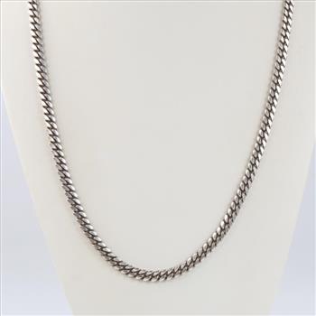 Sterling Silver Curb Link Necklace
