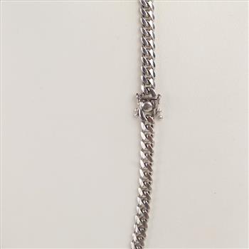 Sterling Silver Curb Link Necklace
