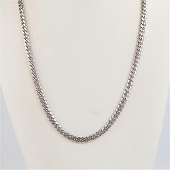 Sterling Silver Curb Link Necklace