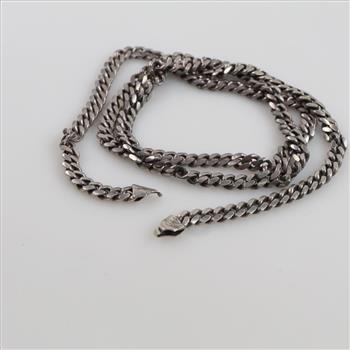 Sterling Silver Curb Link Necklace
