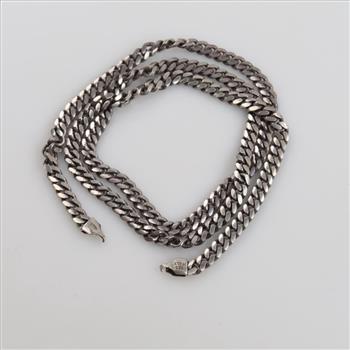Sterling Silver Curb Link Necklace