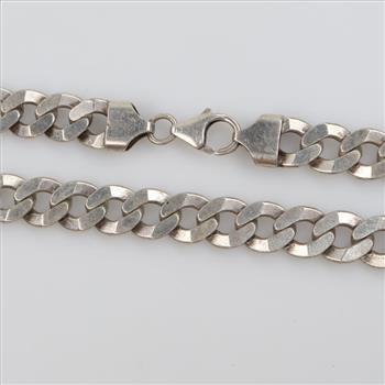 Sterling Silver Curb Link Necklace