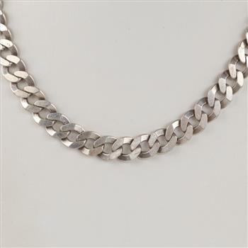 Sterling Silver Curb Link Necklace