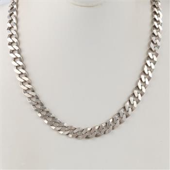Sterling Silver Curb Link Necklace