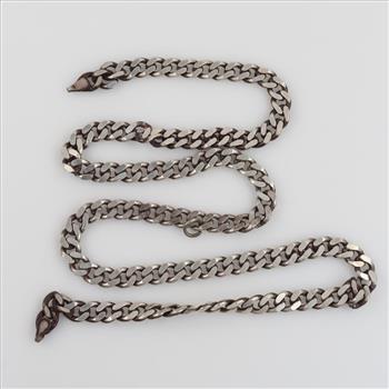 Sterling Silver Curb Link Necklace
