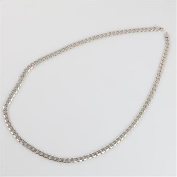 Sterling Silver Curb Link Necklace