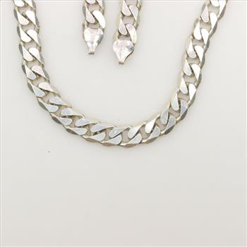 Sterling Silver Curb Link Necklace