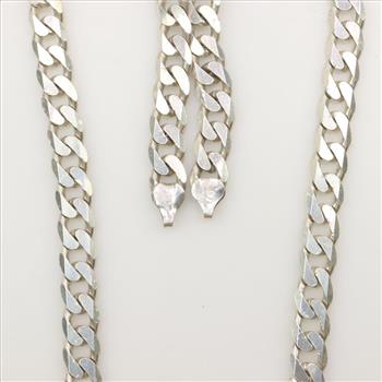 Sterling Silver Curb Link Necklace