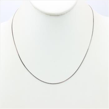 Sterling Silver Curb Necklace