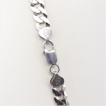 Sterling Silver Curb Necklace