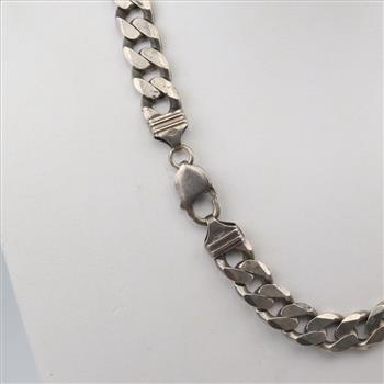 Sterling Silver Curb Necklace