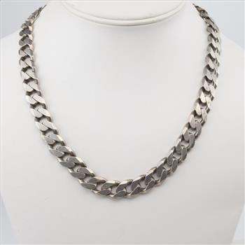 Sterling Silver Curb Necklace