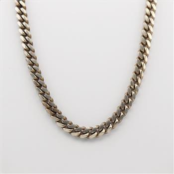 Sterling Silver Curb Necklace