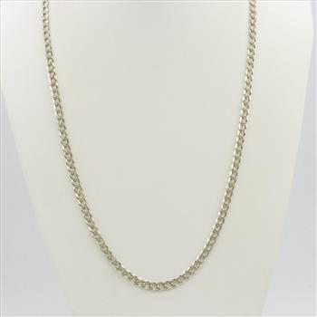 Sterling Silver Curb Necklace