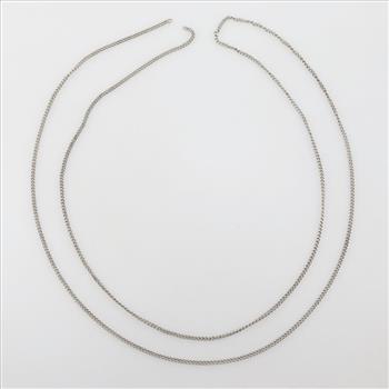 Sterling Silver Curb Necklace