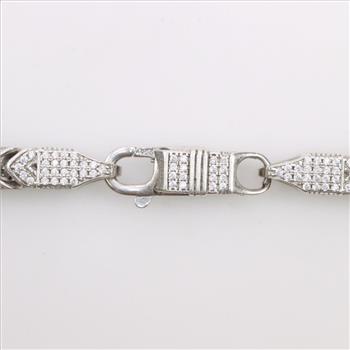 Sterling Silver Diamond Accent Bracelet