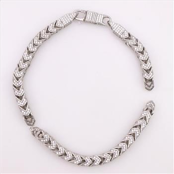 Sterling Silver Diamond Accent Bracelet