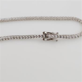 Sterling Silver Diamond Bracelet