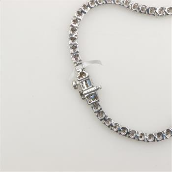 Sterling Silver Diamond Bracelet
