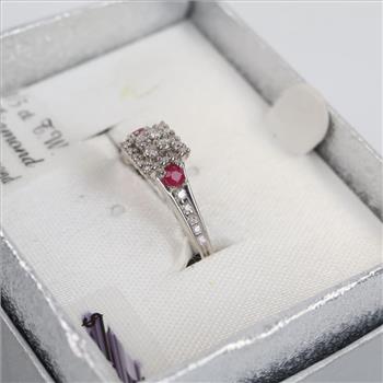 Sterling Silver Diamond Jewelry, 3 Pieces