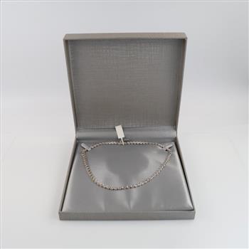 Sterling Silver Diamond Necklace