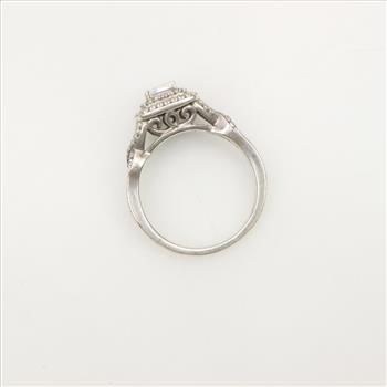 Sterling Silver Diamond Ring