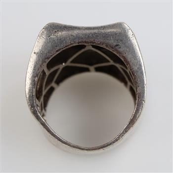 Sterling Silver Diamond Ring
