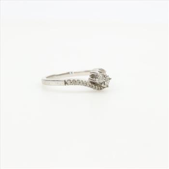 Sterling Silver Diamond Ring
