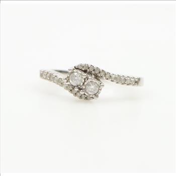 Sterling Silver Diamond Ring