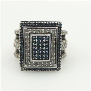 Sterling Silver Diamond Ring