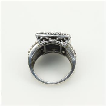 Sterling Silver Diamond Ring