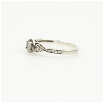 Sterling Silver Diamond Ring