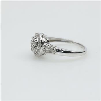 Sterling Silver Diamond Ring