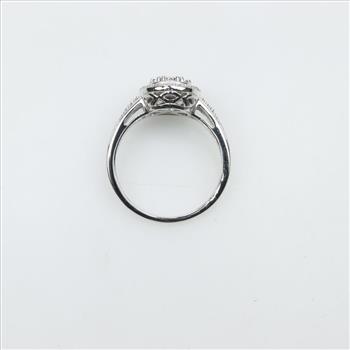 Sterling Silver Diamond Ring