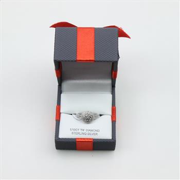 Sterling Silver Diamond Ring