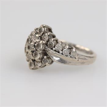 Sterling Silver Diamond Ring