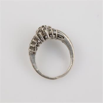 Sterling Silver Diamond Ring