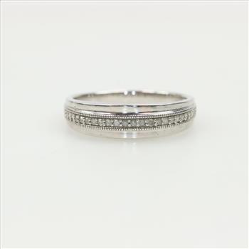 Sterling Silver Diamond Ring