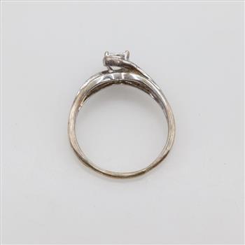 Sterling Silver Diamond Ring