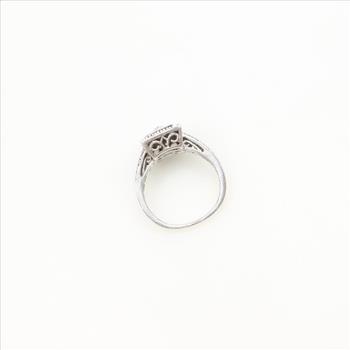 Sterling Silver Diamond Ring