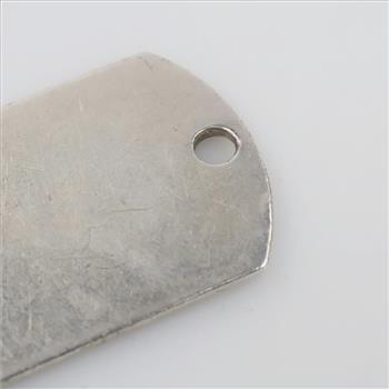 Sterling Silver Dog Tag Pendant