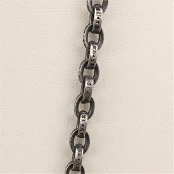 Sterling Silver Engraved Cable Chain Necklace