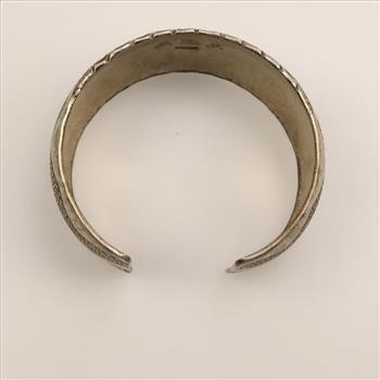 Sterling Silver Engraved Cuff Bracelet