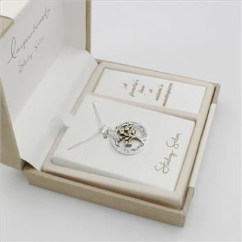 Sterling Silver Family Tree Necklace