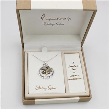 Sterling Silver Family Tree Necklace