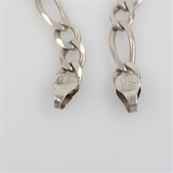 Sterling Silver Figaro Chain Necklace