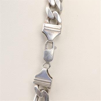 Sterling Silver Figaro Chain Necklace